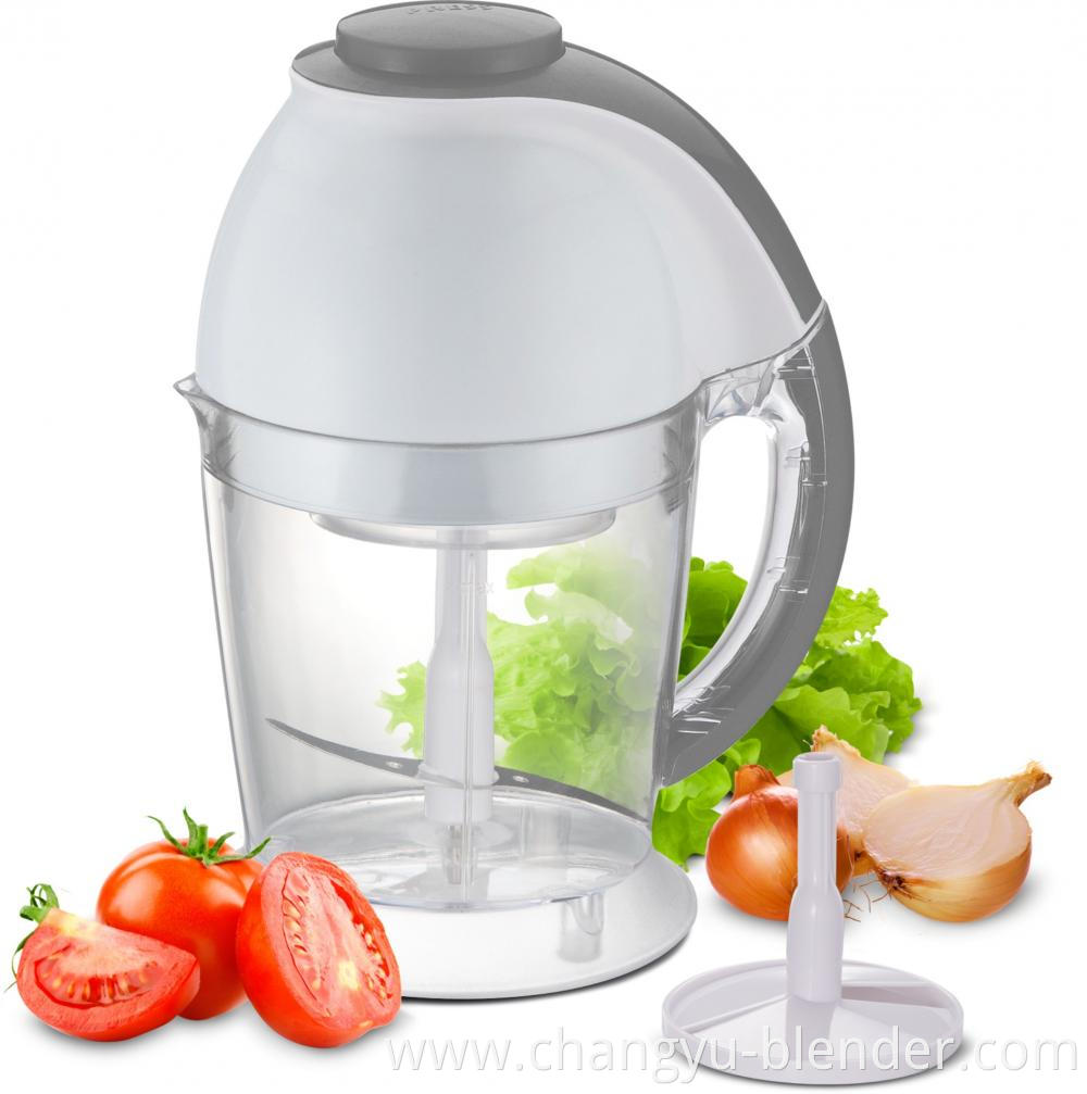 Household electric chopper for making salads